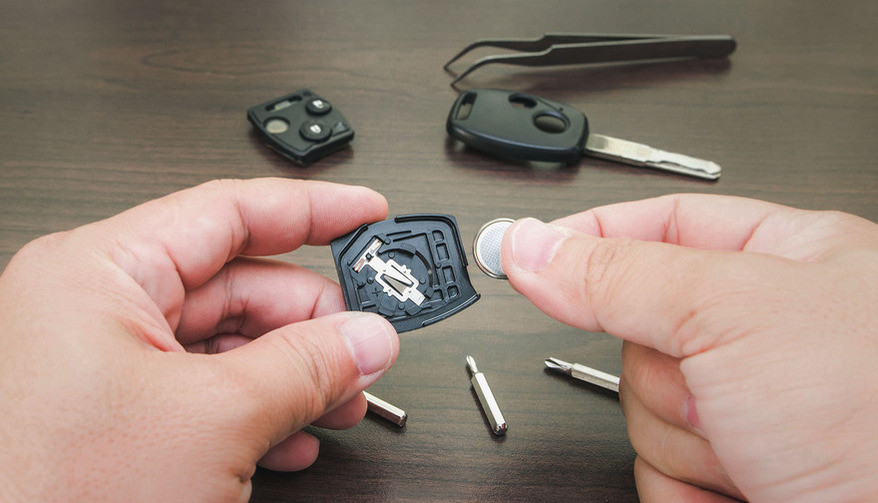 Check key status and replace vehicle key battery.