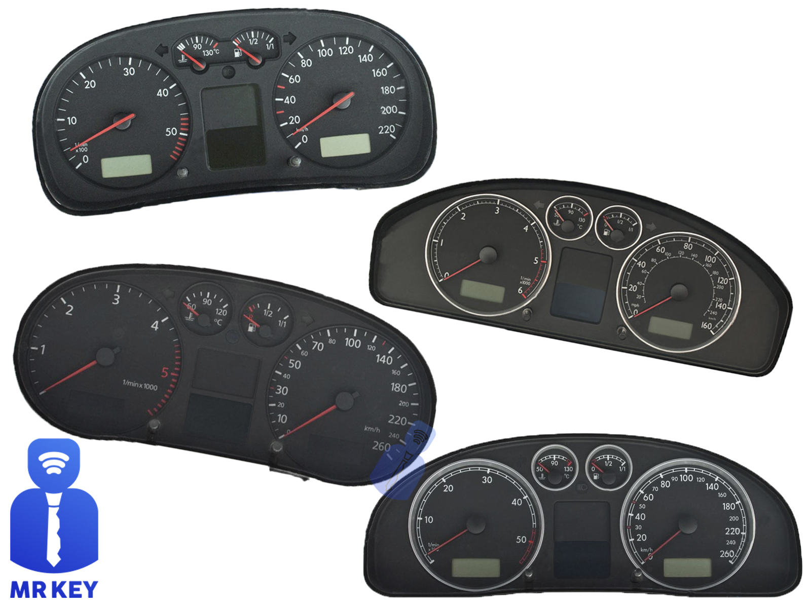 LCD Écran VW Audi pour compteur vitesse tableau bord - mr-key.com