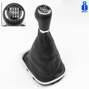 Gear Shift Stick Knob with Boot 6-Speed For Opel Mokka