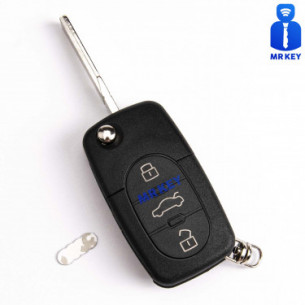 Audi Remote Flip Car Key 4D0 837 231 A with Electronics
