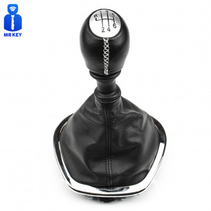 Gear Shift Stick Knob with Boot 6-Speed For Opel Fiat Renault