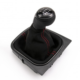 Alcantara Leather Gear Knob Shift Boot 6 Speed For VW