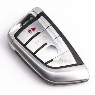 Key Cover for BMW With 4 Buttons Silver