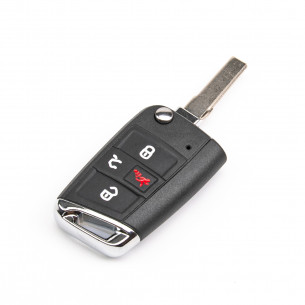 Flip Key Shell For VW With 4 Buttons