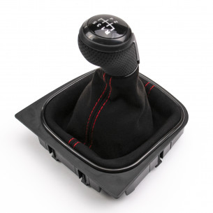 Alcantara Leather Gear Knob Shift Boot 5 Speed For VW