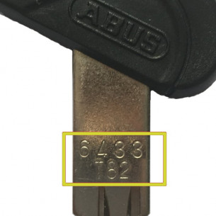 Abus T82 T83 Series Key for Bike Locks E-Bike Batteries