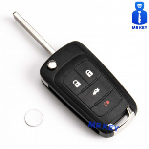 Chevrolet Flip Key Case With 4 Buttons