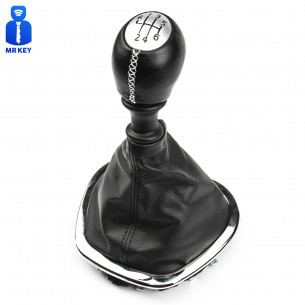 Gear Shift Stick Knob with Boot 6-Speed For Opel Fiat Renault