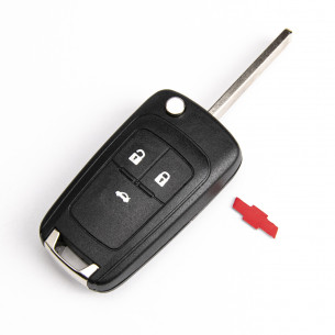 Chevrolet Flip Key Cover With 3 Buttons