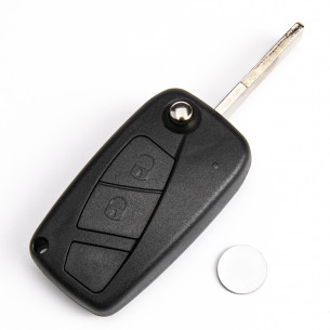 Fiat Flip Car Key 433Mhz With 2 Buttons And Electronics