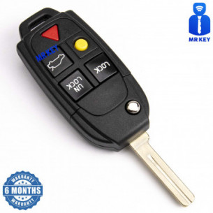 Volvo Flip Key Cover With 5 Buttons