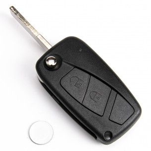 Fiat Flip Car Key 433Mhz With 2 Buttons And Electronics