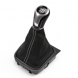 Alcantara Leather Gear Knob Shift Boot 6 Speed For VW