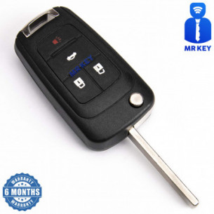 Opel Flip Key Case With 4 Buttons