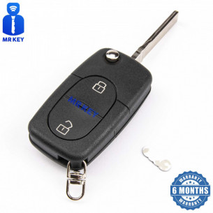 Audi Remote Flip Car Key 4D0837231R With Electronics