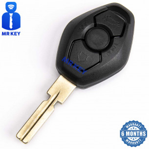Key Shell With 3 Buttons for BMW