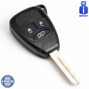Κέλυφος κλειδιού αυτοκινήτου με 3 κουμπιά για CHRYSLER DODGE JEEP
