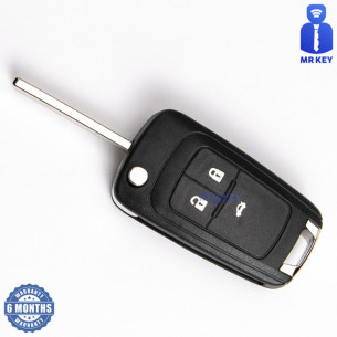 Chevrolet Flip Key Cover With 3 Buttons