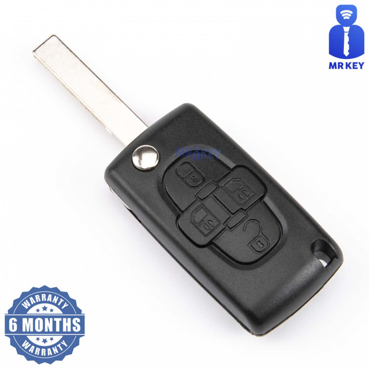 Citroen C8 Key Cover With 4 Buttons