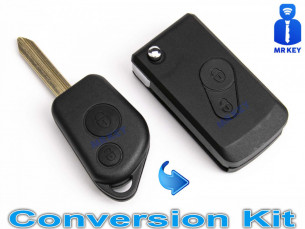 Kit de conversion clé Citroen avec 2 boutons
