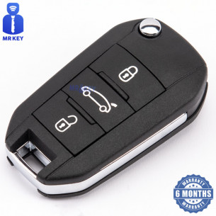 Citroen Remote Flip Car Key 1612121480 with Electronics