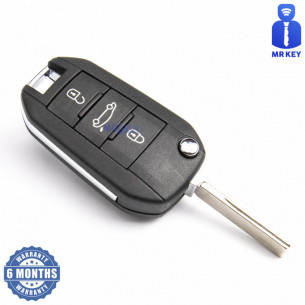 Citroen Remote Flip Car Key 1612121480 with Electronics