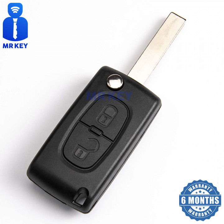 Cheie de mașină cu telecomandă 649086 cu electronică pentru Citroen