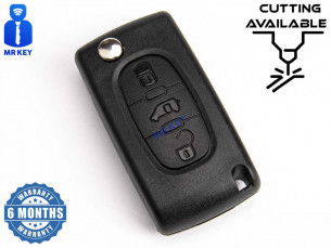 Flip Key Cover With 3 Buttons for Fiat Citroen Peugeot
