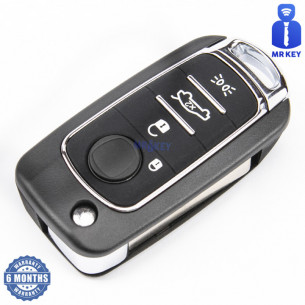 Fiat Flip Key Shell With 4 Buttons