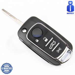 Fiat Flip Key Shell With 4 Buttons