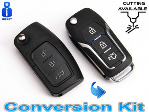Ford Schlüssel Aktualisierung/ Umbausatz mit 3 Tasten