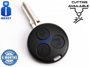 Κάλυμμα κλειδιού αυτοκινήτου για Smart με 3 κουμπιά