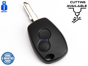 Coque de clé avec 2 boutons pour Dacia / Renault / Opel