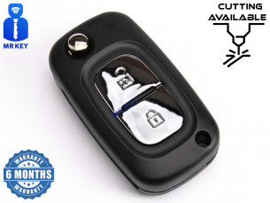 Key Cover With 2 Buttons for Renault