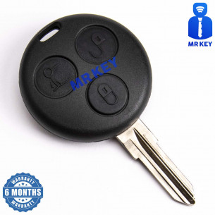 Κάλυμμα κλειδιού αυτοκινήτου για Smart με 3 κουμπιά