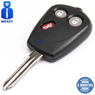 Key Shell With 3 Buttons for SAAB