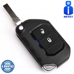 Key Cover With 2 Buttons for Jeep