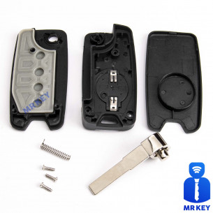 Flip Key cover with 2 Buttons for Jeep