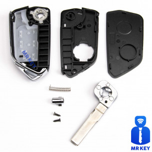 VW Schlüssel Umbausatz mit 3 Tasten