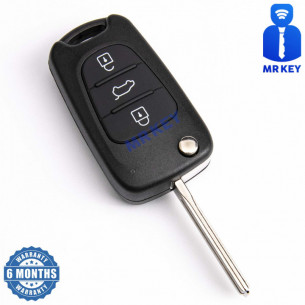 Hyundai Remote Flip Car Key 433Mhz with 3 Buttons and Electronics