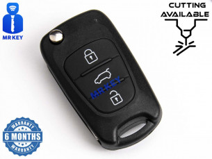 KIA Flip Key Cover With 3 Buttons