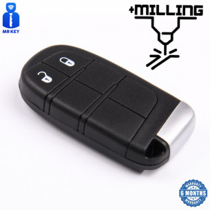 Key Cover With 2 Buttons for Fiat Chrysler Jeep