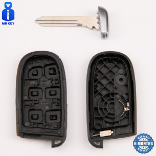 Key Cover With 4 Buttons for Fiat Chrysler Jeep
