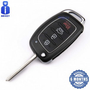 Hyundai Flip Key Cover With 4 Buttons
