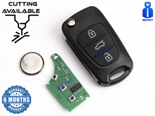 Cheie auto cu telecomandă Kia 433Mhz cu 3 butoane și electronică