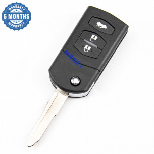Mazda Flip Key Case With 3 Buttons