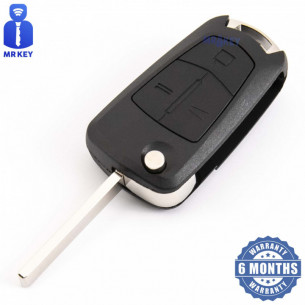 Opel Flip Key Shell With 3 Buttons