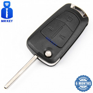Opel Remote Flip Key 93187530 With Electronics