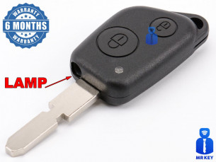 Peugeot Car Key Housing With 2 Buttons