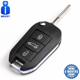Peugeot Flip Car Key 1608504480 with Electronics